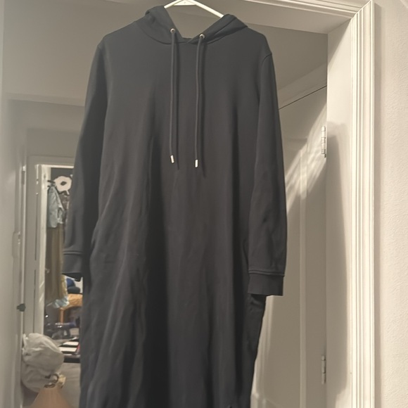 COS BLACK SWEATSHIRT DRESS. large - Picture 3 of 3